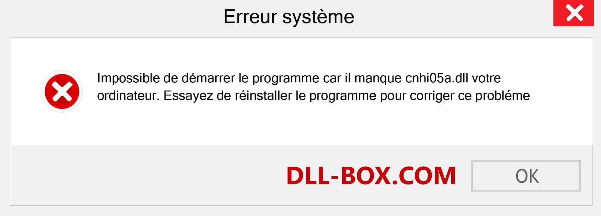 Le fichier cnhi05a.dll est manquant ?. Télécharger pour Windows 7, 8, 10 - Correction de l'erreur manquante cnhi05a dll sur Windows, photos, images